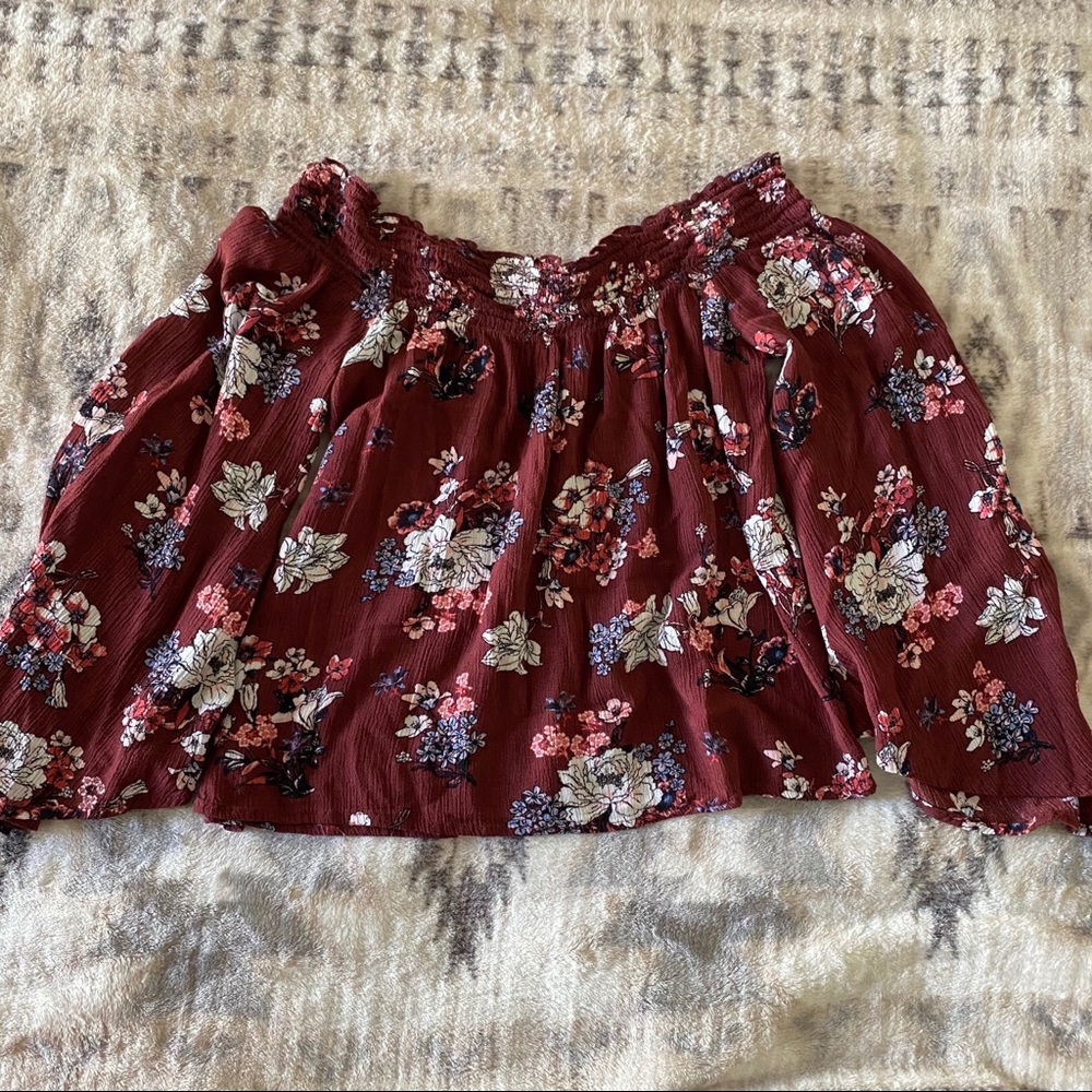 Floral Off the Shoulder Blouse